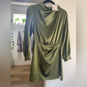 Dark green Zara dress new with tags